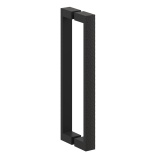 Cutout image of Crosswater Asura 8 Matt Black Hammered Handle